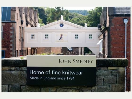 Bridge between the mill at the John Smedley factory