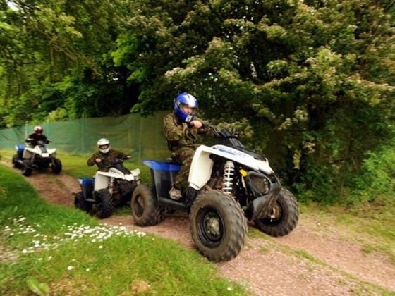 Quad biking at Wild Park Derbyshire